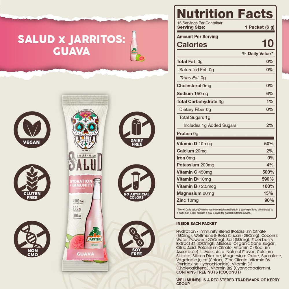 Taste Salud electrolyte blend powder scoop for precise hydration and flavor.