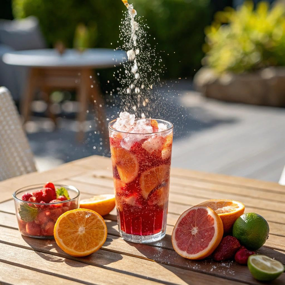 Taste Salud Jarritos fruit punch flavor evokes refreshing agua fresca vibes