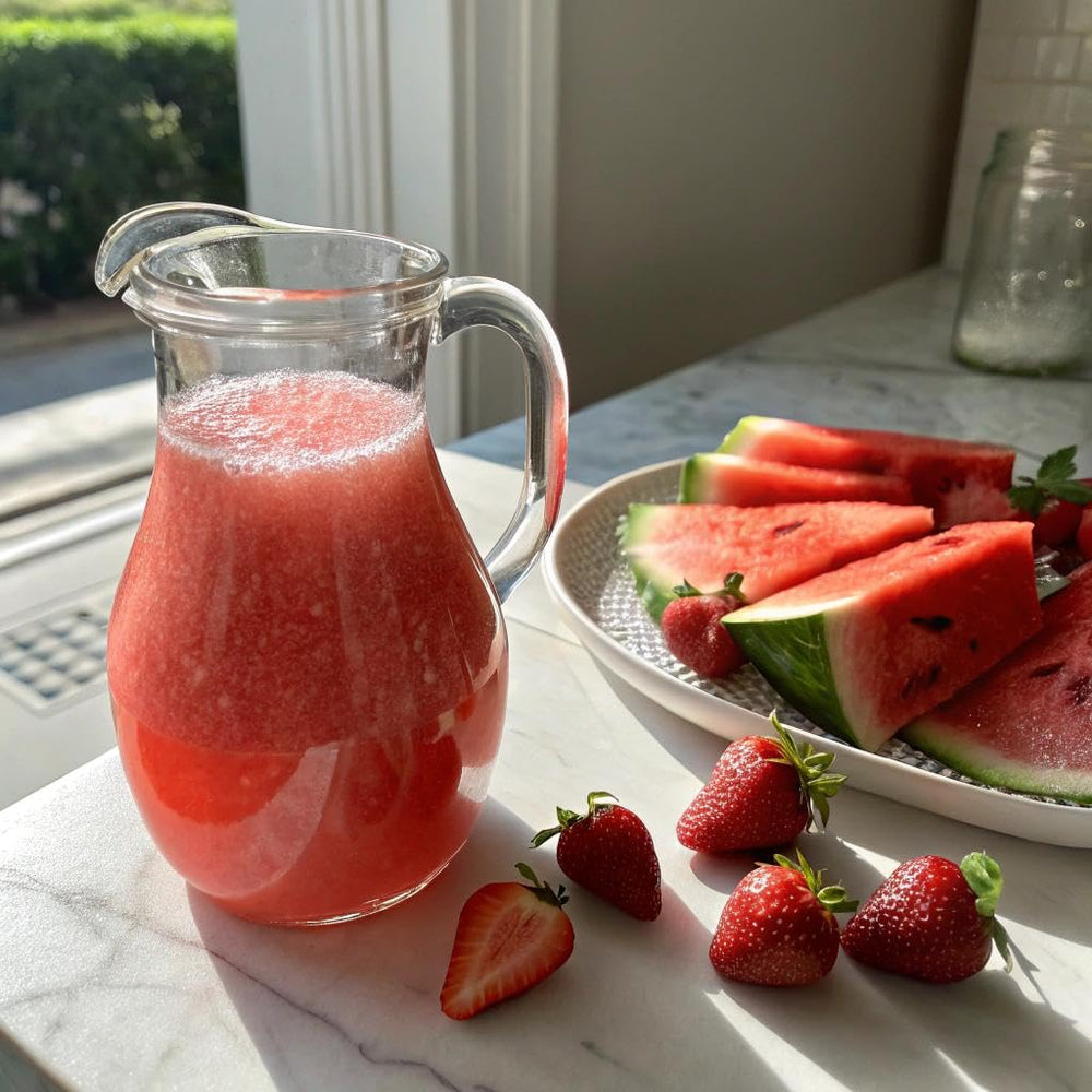 Taste Salud mixed drink in glass showcases easy hydration with flavor.