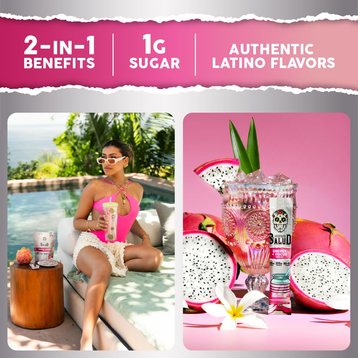 Taste Salud on-the-go stick packets ready to mix with water