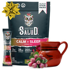 Taste Salud prickly pear sleep bottle for a convenient bedtime calm.