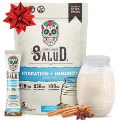 Taste Salud 2-in-1 hydration packet unboxing for on-the-go hydration.