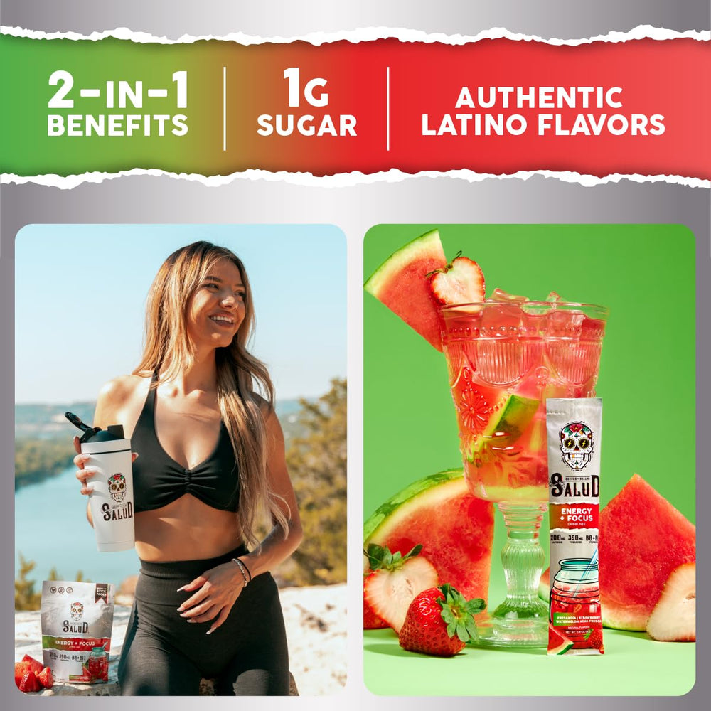 Taste Salud strawberry-watermelon powder delivers a refreshing, flavorful mix.