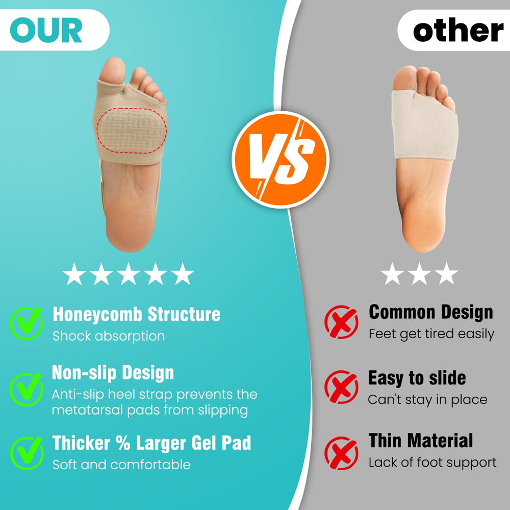 TASZOOS metatarsal pads 2-pair large fit for both men and women.