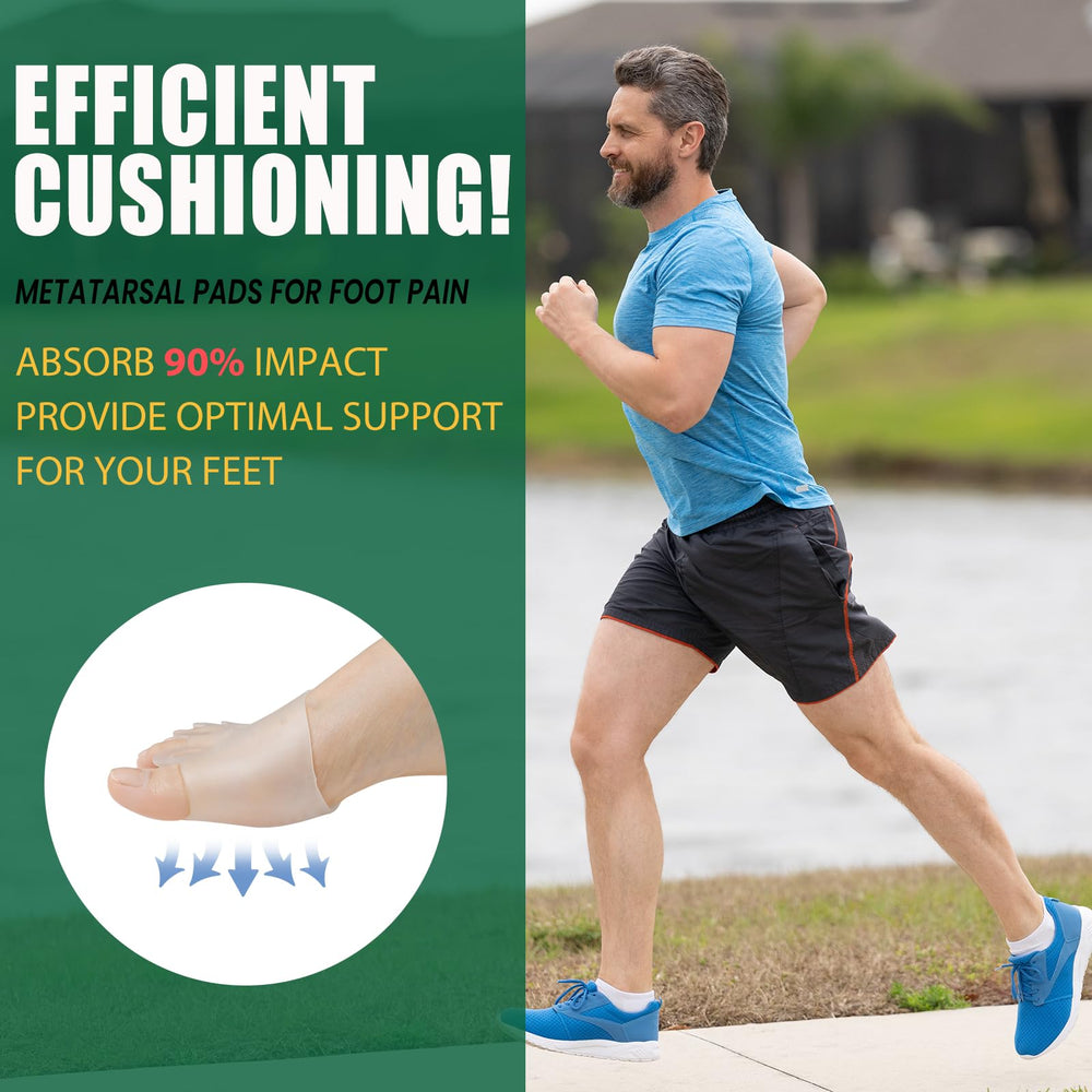 TASZOOS reusable metatarsal pads shown as a washable, durable solution