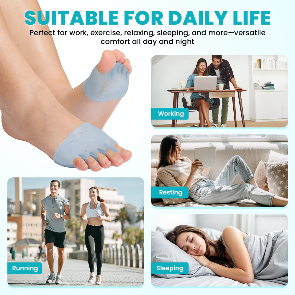Taszoos toe separators inside sneakers for all-day wear
