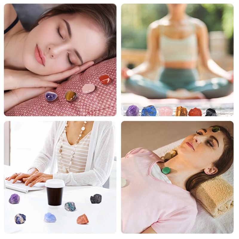 TATOODAA chakra stones in a gentle palette support restful contemplation