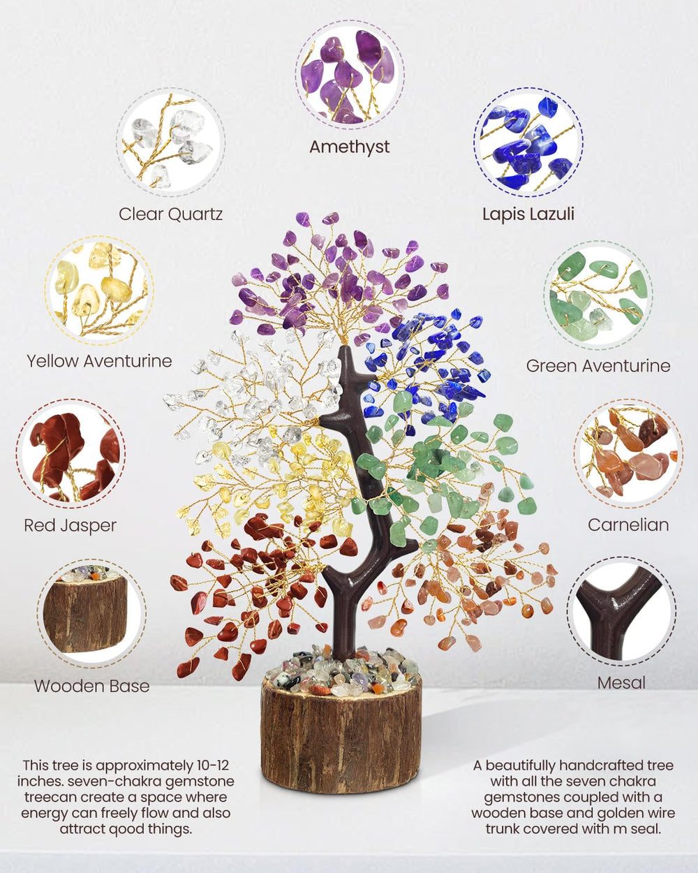 TATOODAA chakra tree displayed in a living room setting