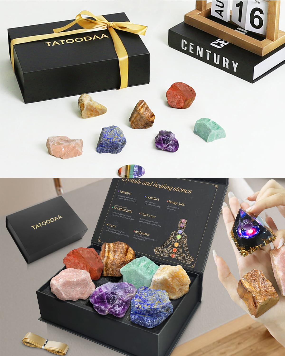 TATOODAA crystal closeup showing natural texture ideal for meditation