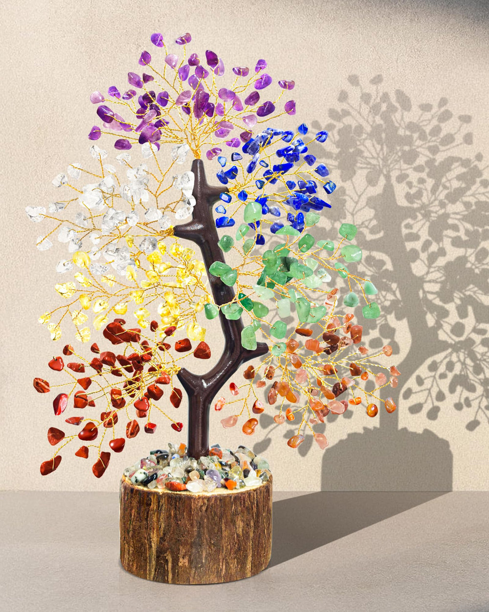 TATOODAA Crystal Tree of Life lapis lazuli blue on a workspace
