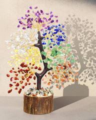 TATOODAA Crystal Tree of Life lapis lazuli blue on a workspace