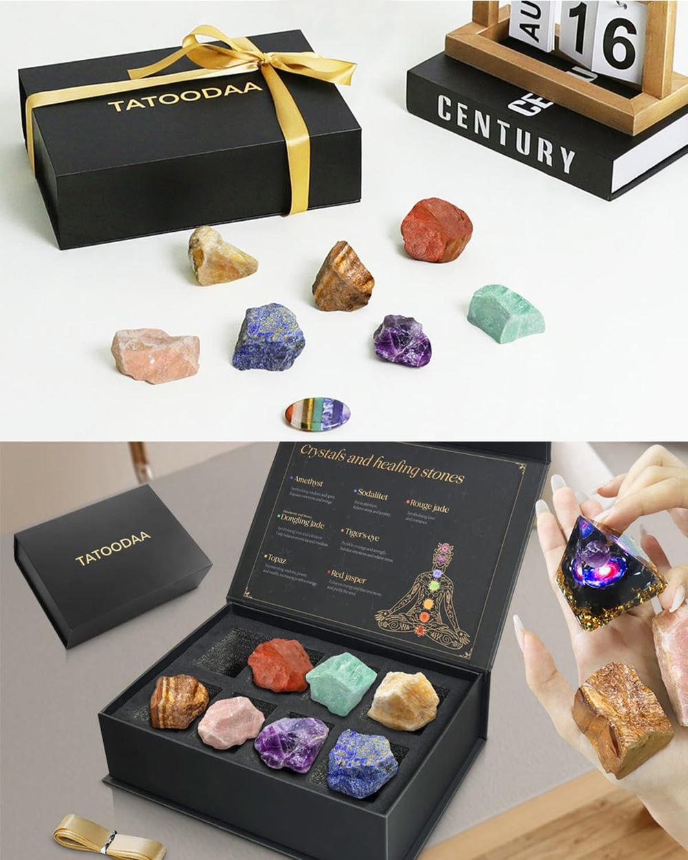 TATOODAA meditation kit with worry stones for calm focus.