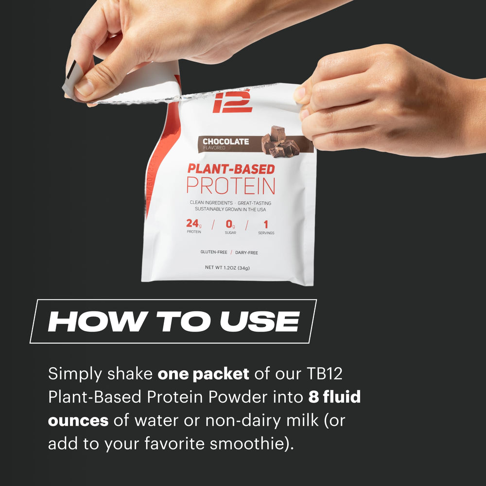 TB12 protein powder chocolate mixer - no chalk, smooth texture for shakes.