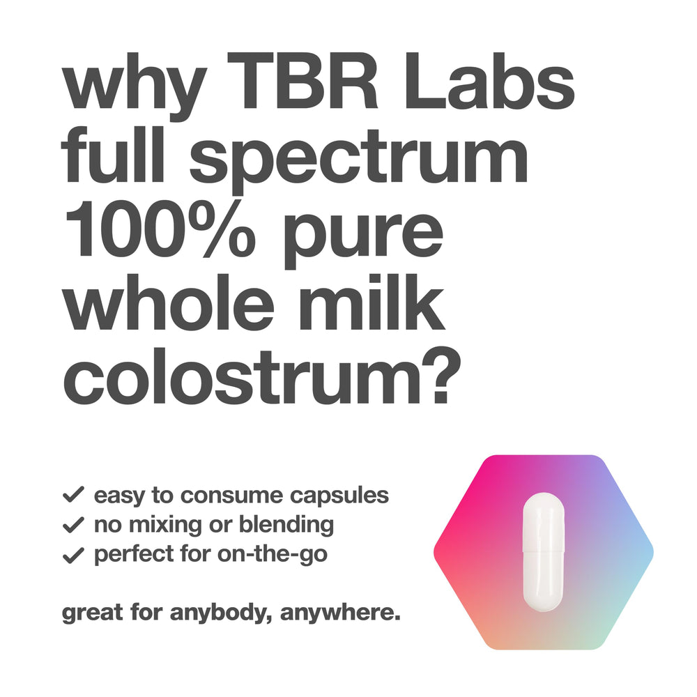 TBR Labs capsules ready for daily supplementation in a routine.