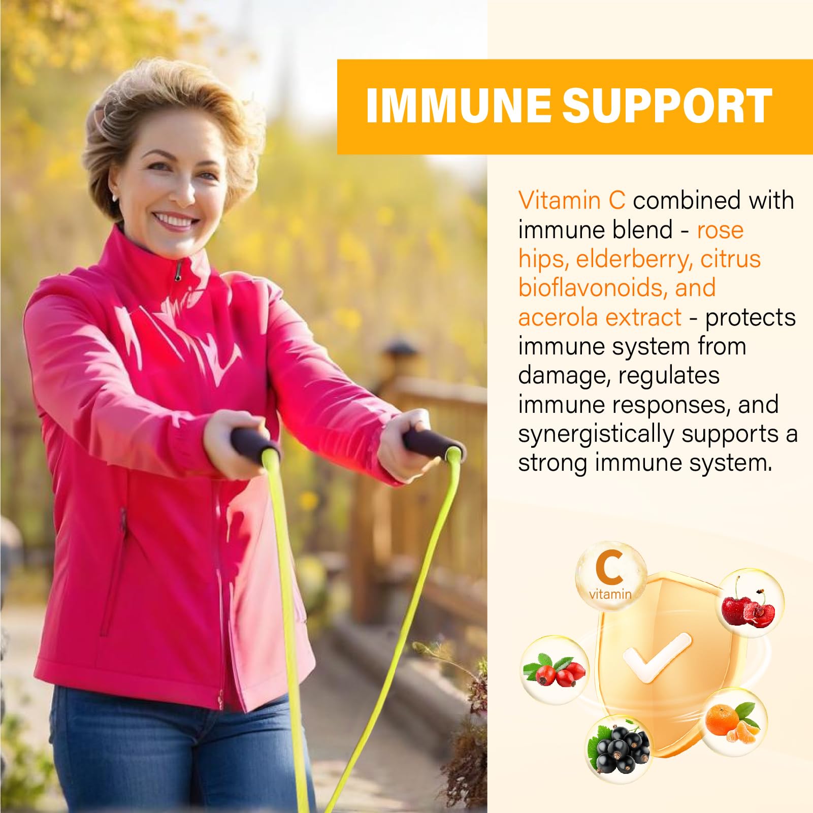 Tcemundry ingredients panel shows liposomal delivery and essential nutrients.