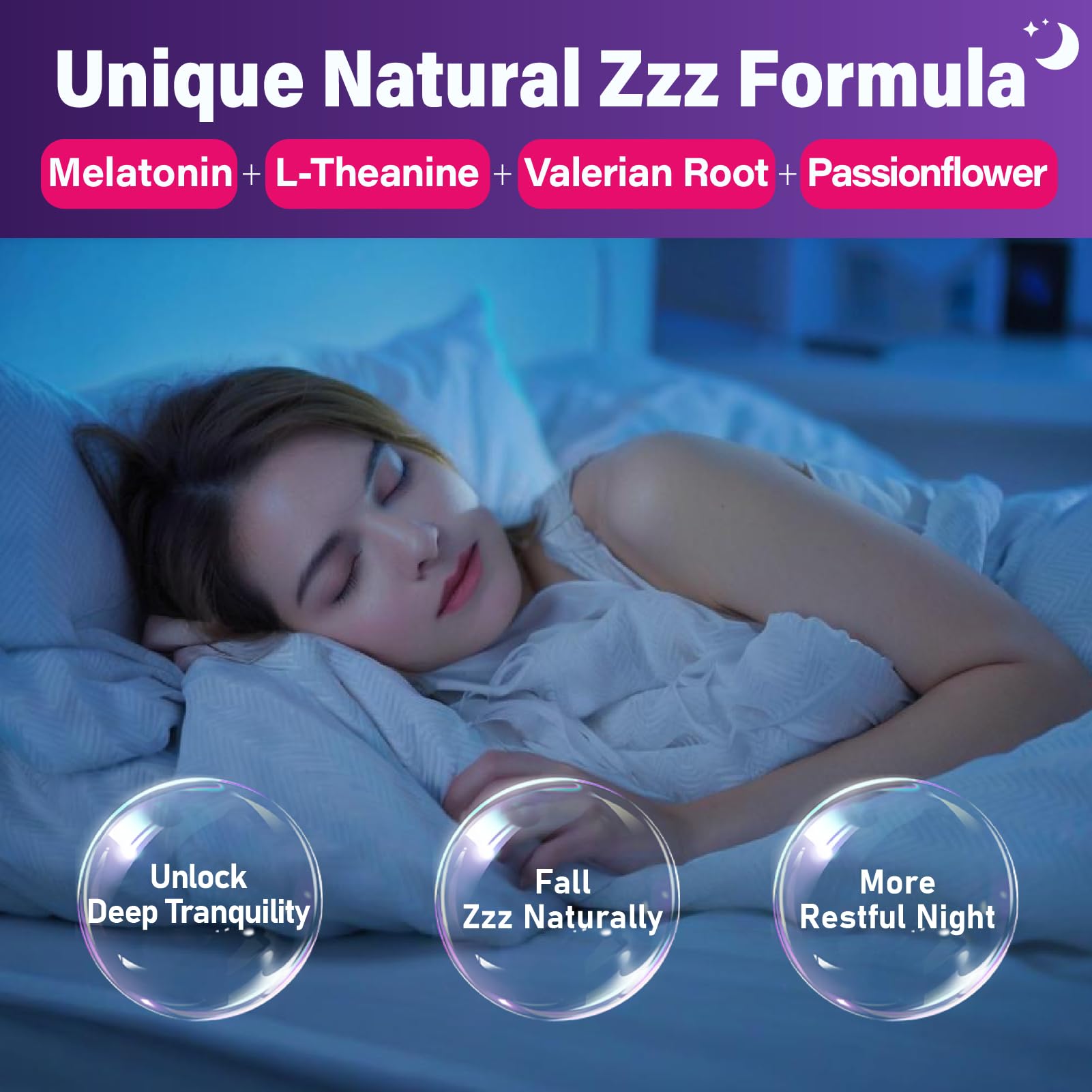 Tcemundry Melatonin Gummies close-up shows soft texture for easy consumption.
