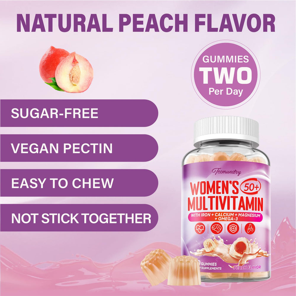Tcemundry sugarfree peach gummies provide a tasty daily supplement option
