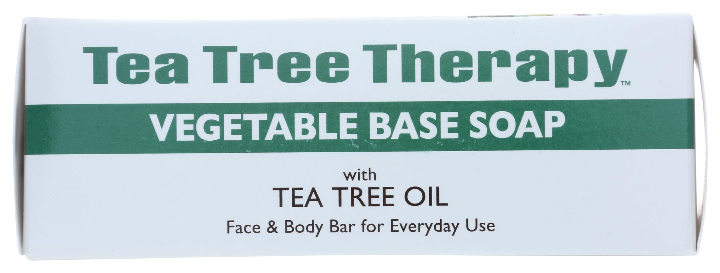 Tea Tree Therapy soap leaves skin clean and refreshed after use.