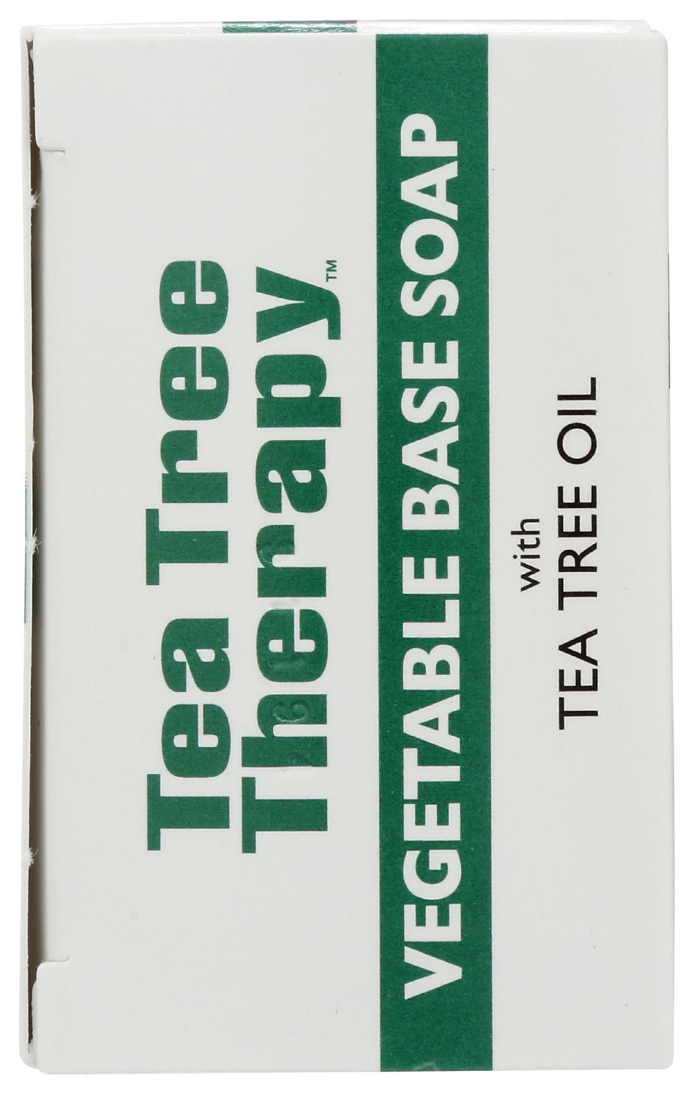 Tea Tree Therapy soap packaging shows 3.9 oz size.