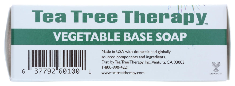 Tea Tree Therapy soap creates lather on wet hands.