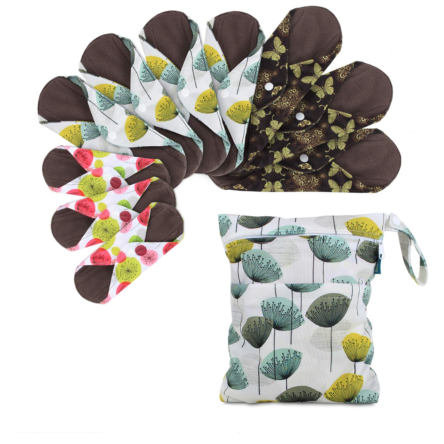 Teamoy 7-9 inch Dandelion liner offers soft comfort for light to moderate flow