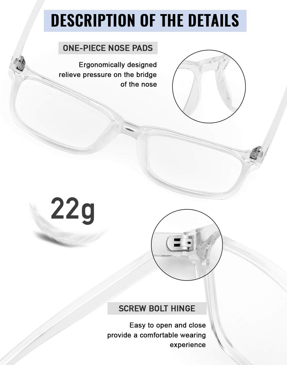 TEAPLMTT TR90 ultra-light frame designed for comfort