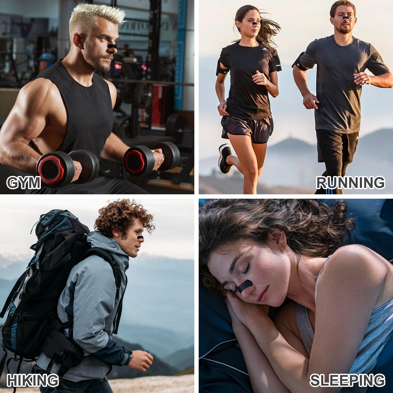 TeasBank compact-pack nasal strips ideal for travel and gym bag.