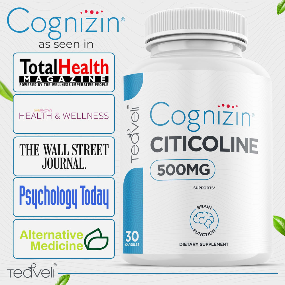 Lifestyle scene with Teaveli Cognizin on a desk ready for focus.