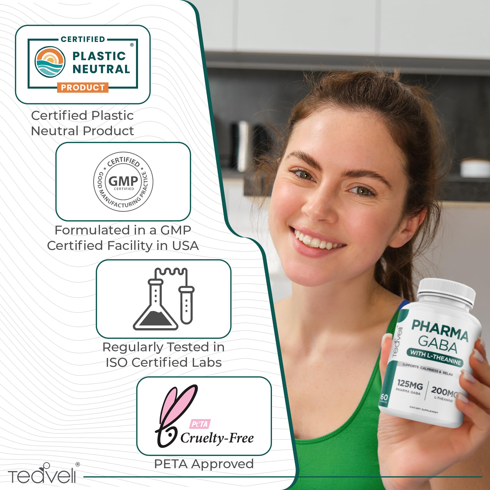 Teaveli Pharma GABA in-hand demonstrates easy daily use toward steady composure.