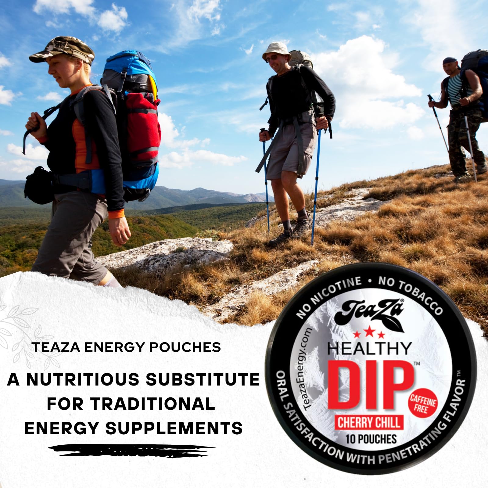 TeaZa Bolsas de Energía Cereza Chill, textura y sabor que acompañan tareas.