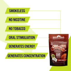TeaZa Energy Coffee Pouch pack dispensed for easy pop-and-go use
