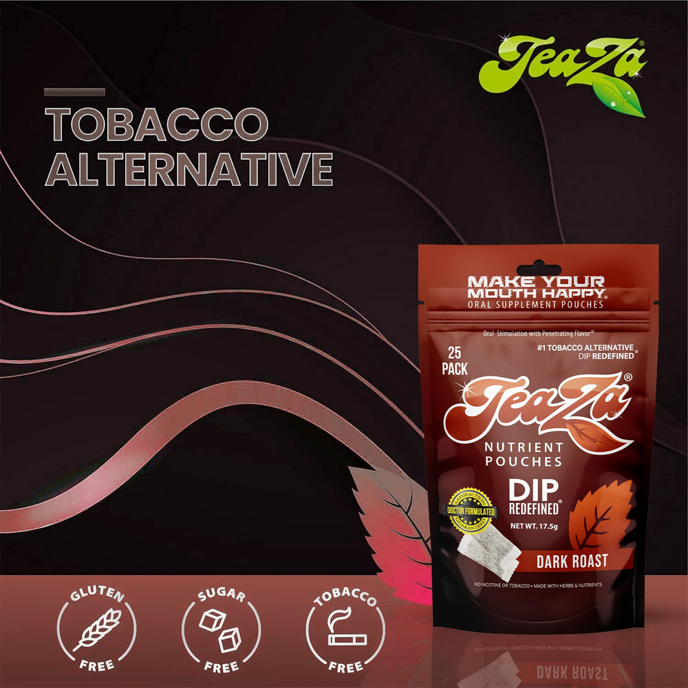 TeaZa Energy Coffee Pouches aroma signaling coffee flavor and energy