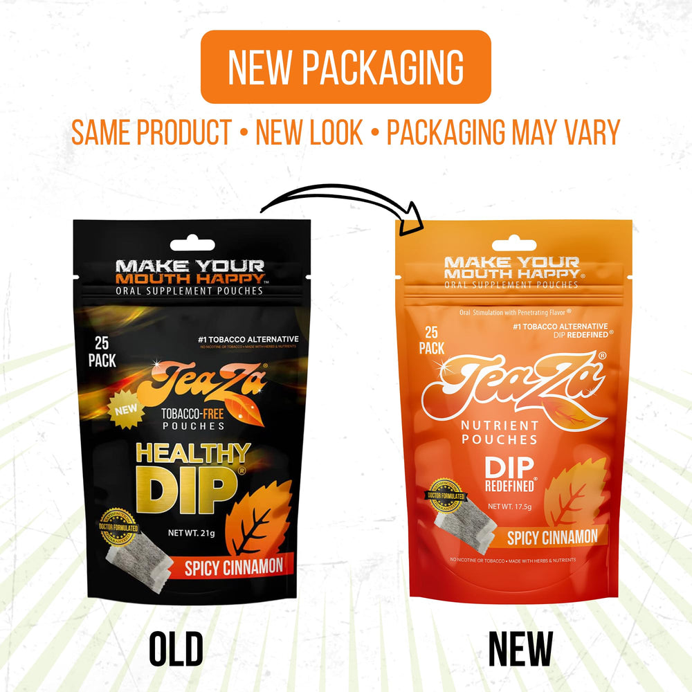 TeaZa Energy Pouches: bolsitas sabor canela picante con aroma intenso sin tabaco