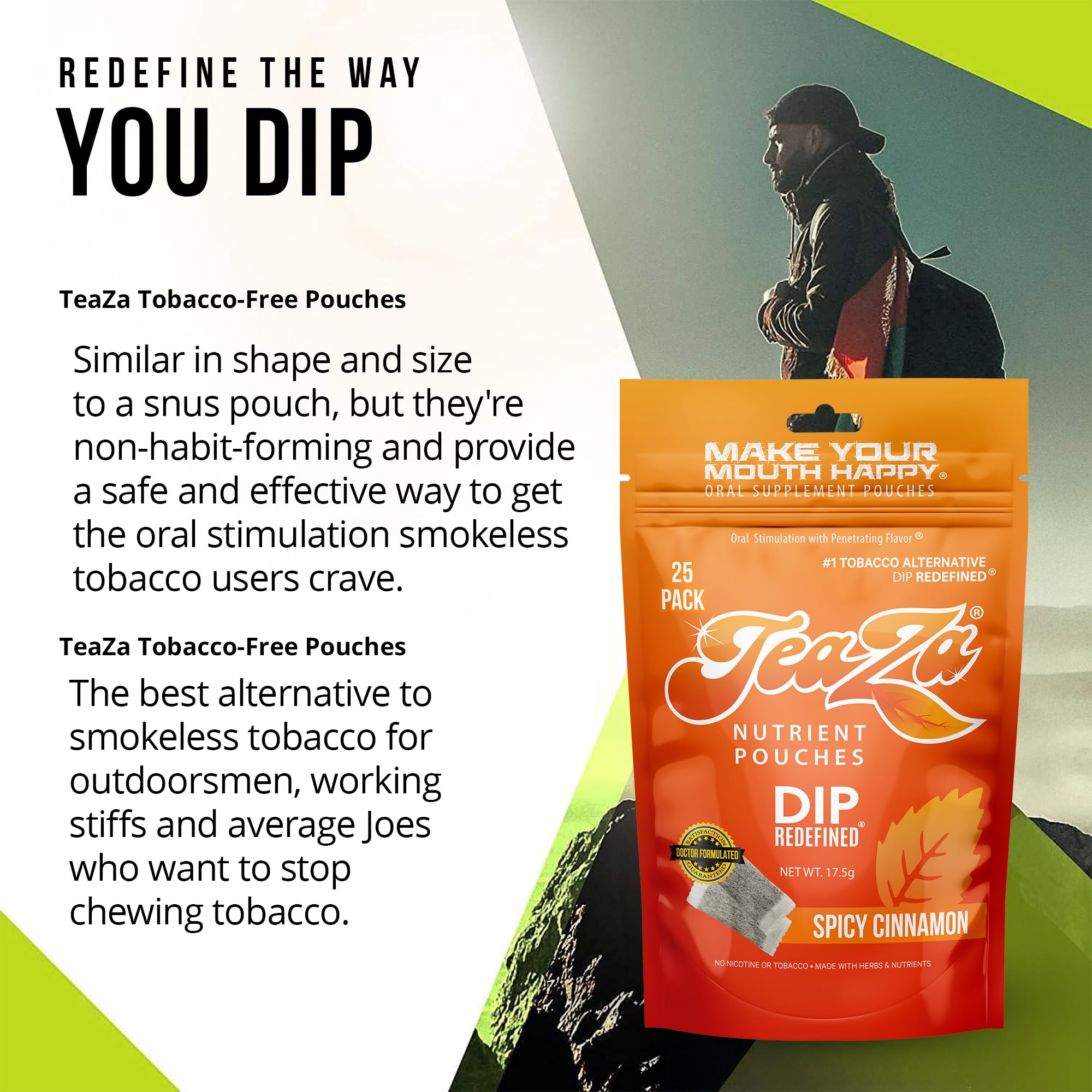 TeaZa Energy Pouches: sin nicotina y sin tabaco, opción limpia