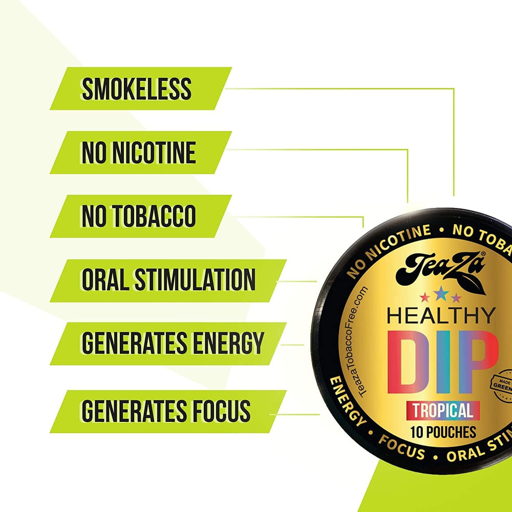 TeaZa Cherry Chill Puck features juicy cherry notes for a satisfying, nicotine-free dip alternative.