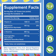 Tecepec Cortisol Powdered Drink Mix glass dissolving, quick relaxation ritual after work.