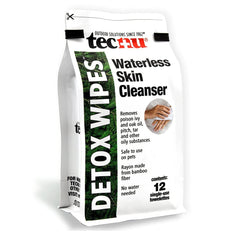 Tecnu Detox Wipes packaging shown for on-the-go outdoor skin cleansing.