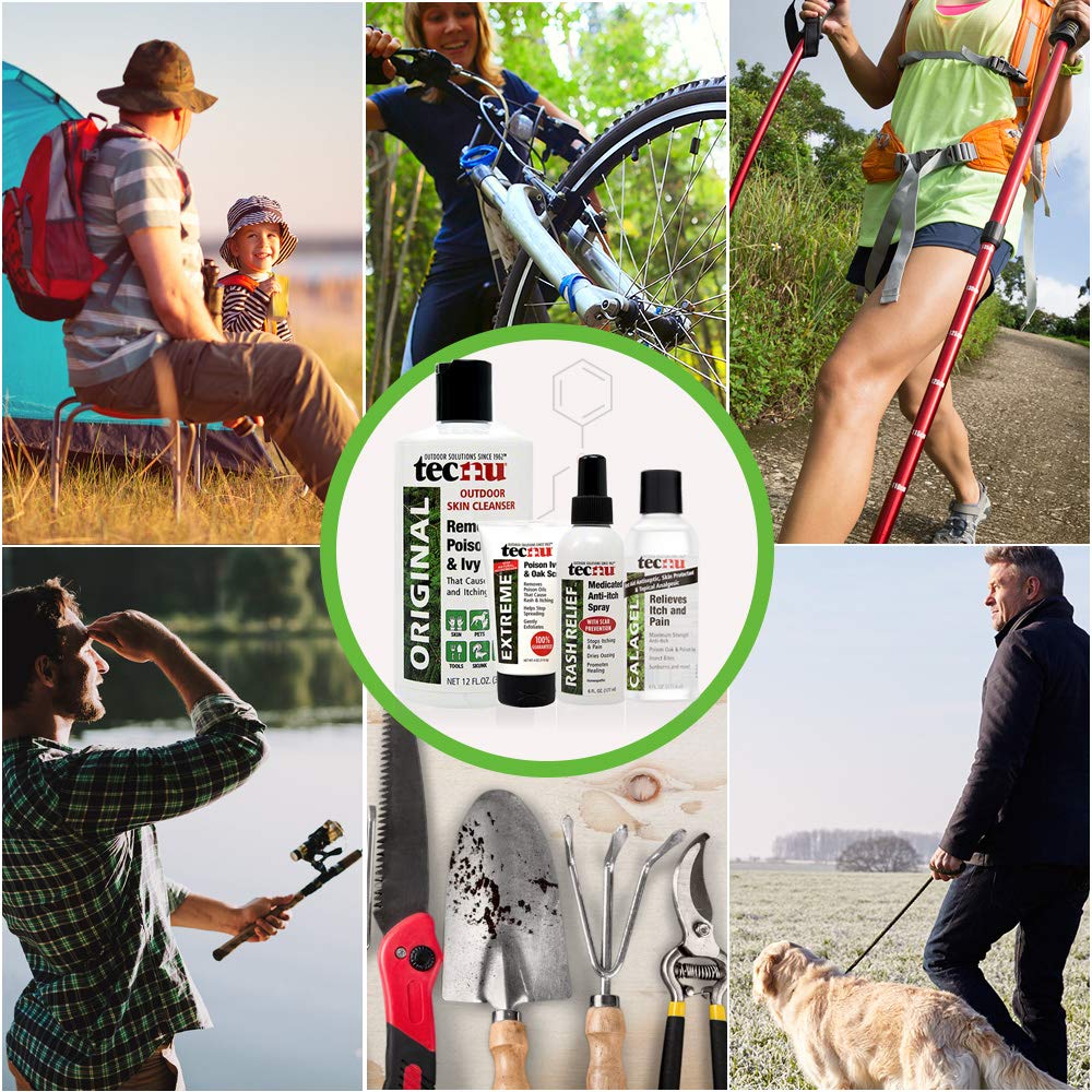 Tecnu Extreme outdoors scene featuring the product for outdoor readiness.