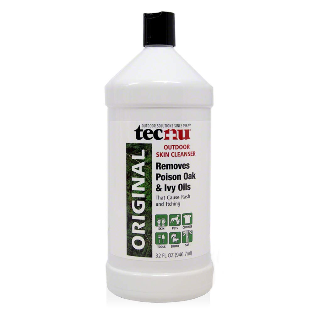 Tecnu Original removes oil from skin after exposure to poison ivy or oak.