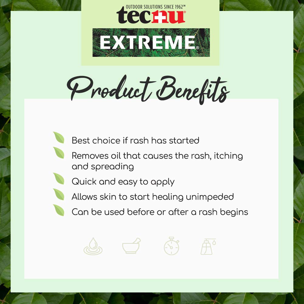 Tecnu Extreme Scrub applied on wet skin during use to remove urushiol.