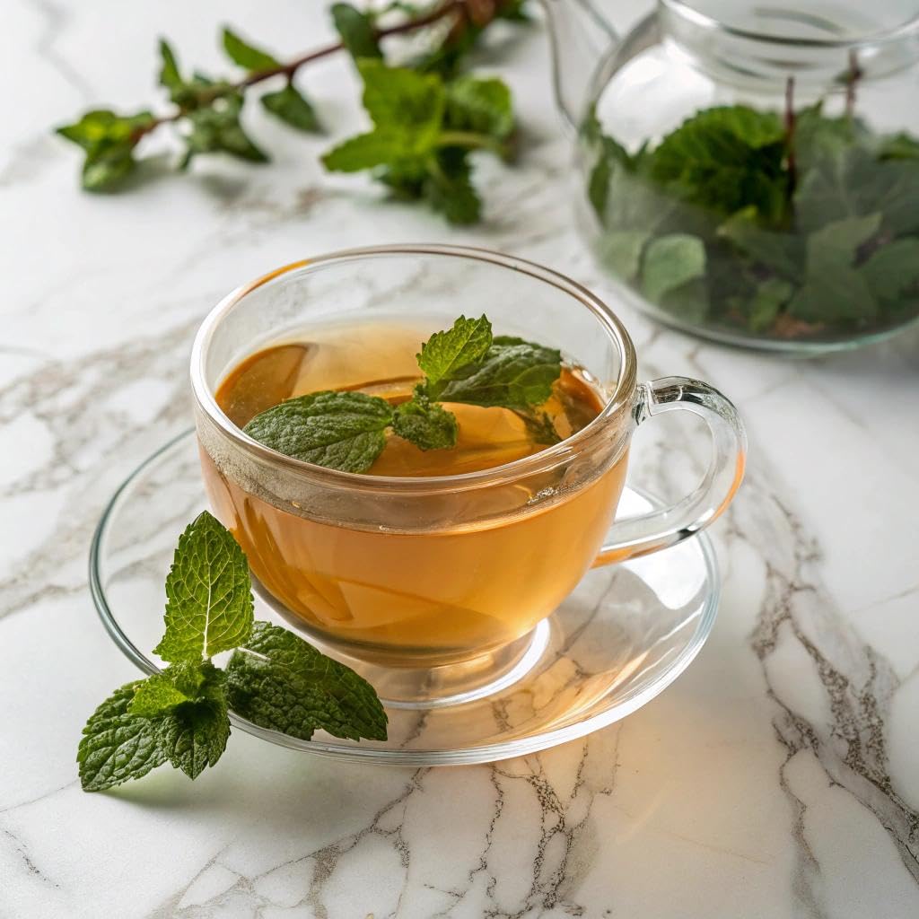 TeeLux green tea bags for iced tea, refreshing cold beverage option.