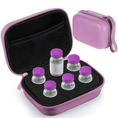 Teeneyou insulin vial case with 6 slots in purple for secure travel