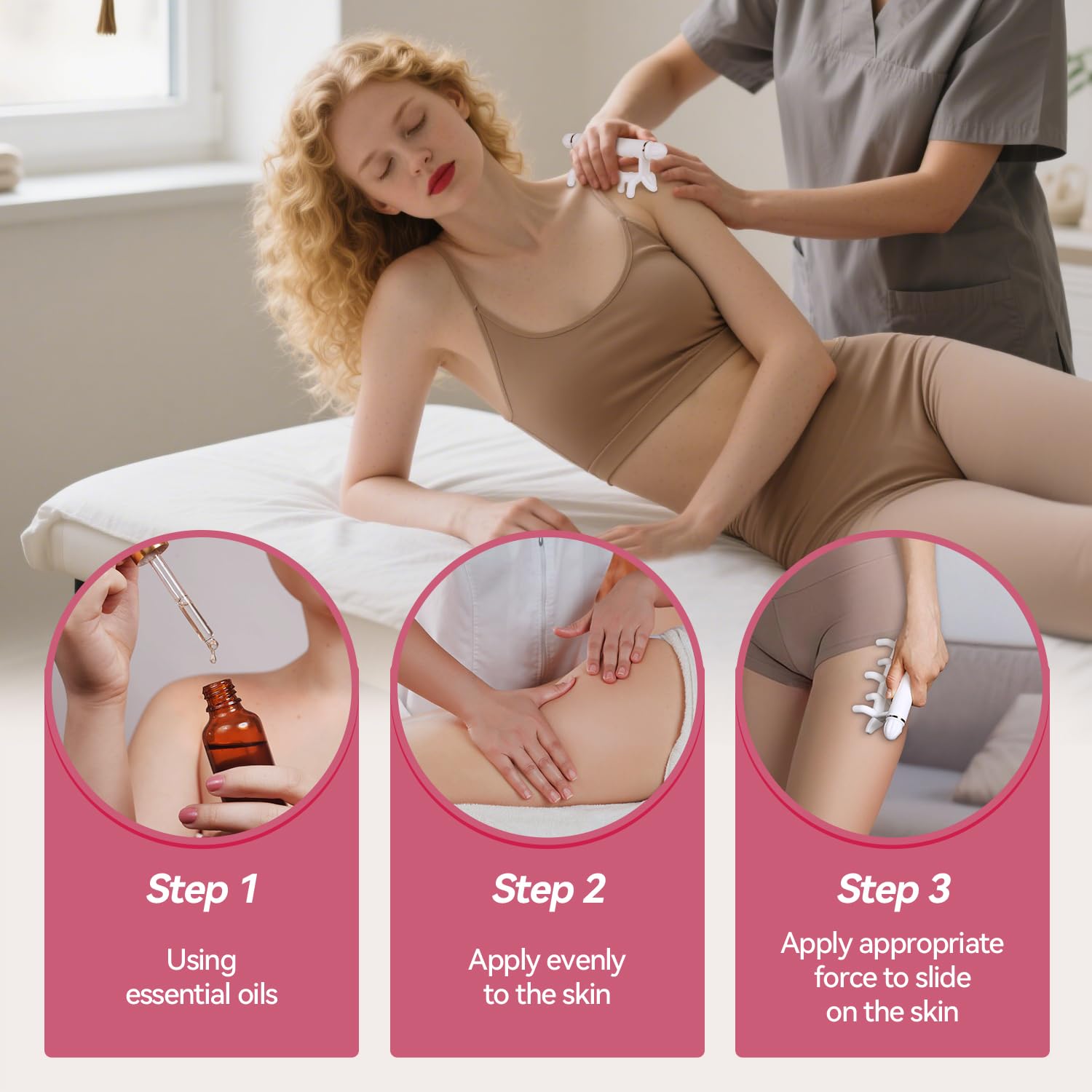 teepten Fascia Blaster for cellulite-prone areas to support circulation.
