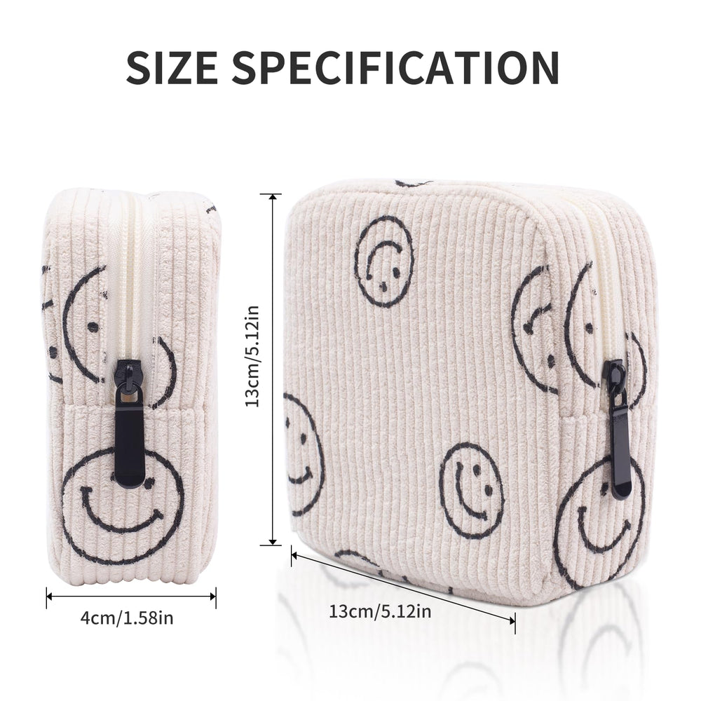 Teircno sanitary pads pouch with zipper for discreet, secure storage.