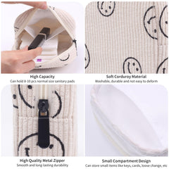 Teircno portable period bag fits in a purse for quick access to essentials.