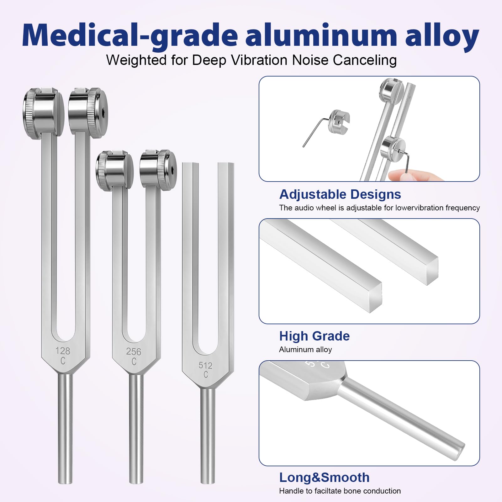 TEKGERLU 512Hz tuning fork aids deep relaxation practice