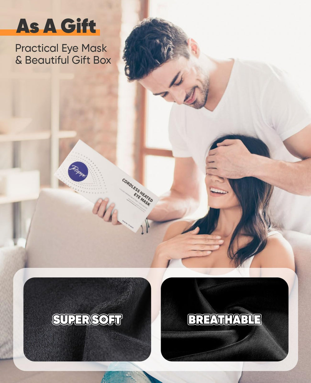Rechargeable Telepepe eye mask with 1000mAh battery on the go
