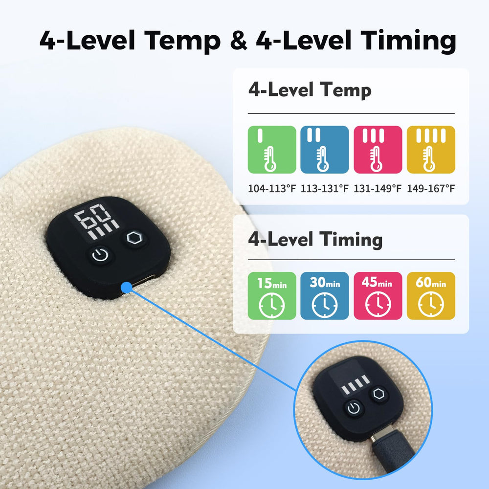 Telepepe heated eye mask in soft fabric rests gently on the skin for comfort.