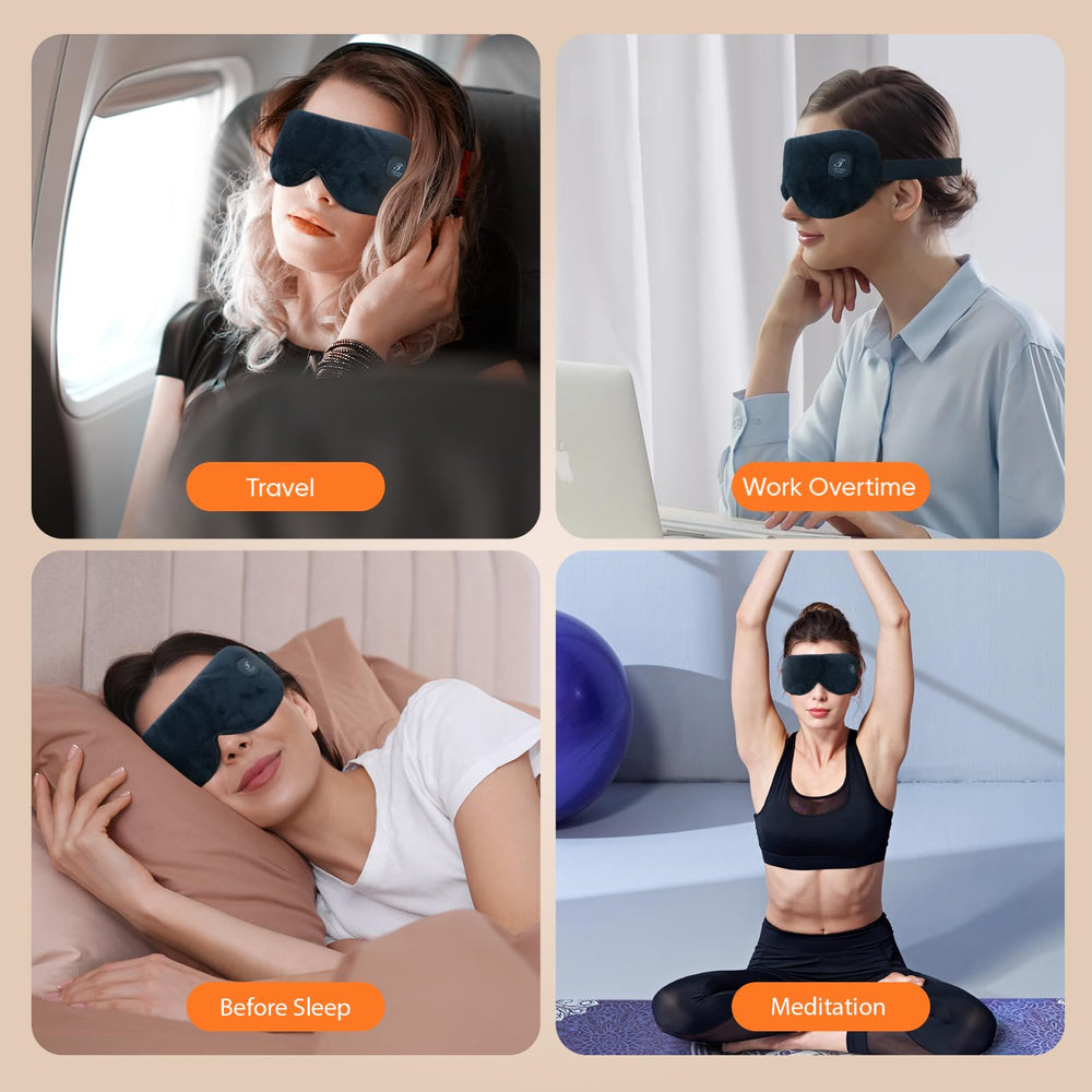 Telepepe mask blocks light with soft fabric for better rest.