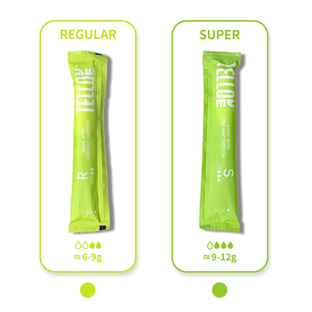 Tellove organic cotton core wrapped in skin-friendly nonwoven film for comfort.